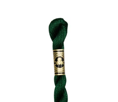 DMC Size 3 Pearl 890 Ultra Dark Pistachio Green