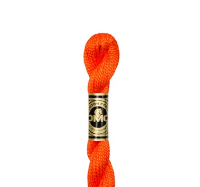 DMC Size 3 Pearl 608 Bright Orange