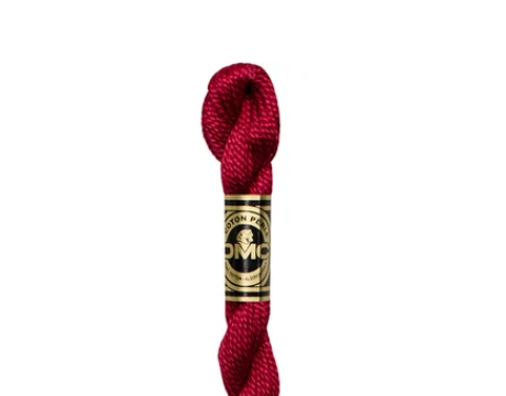DMC Size 3 Pearl 498 Dark Red