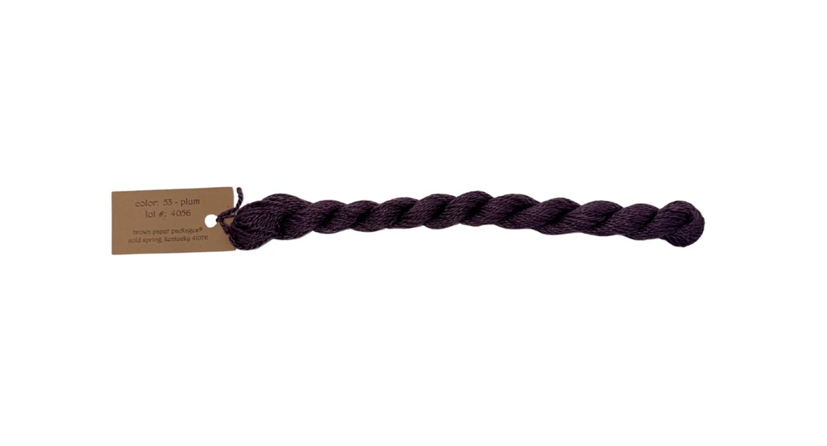 Silk & Ivory Skein - Plum