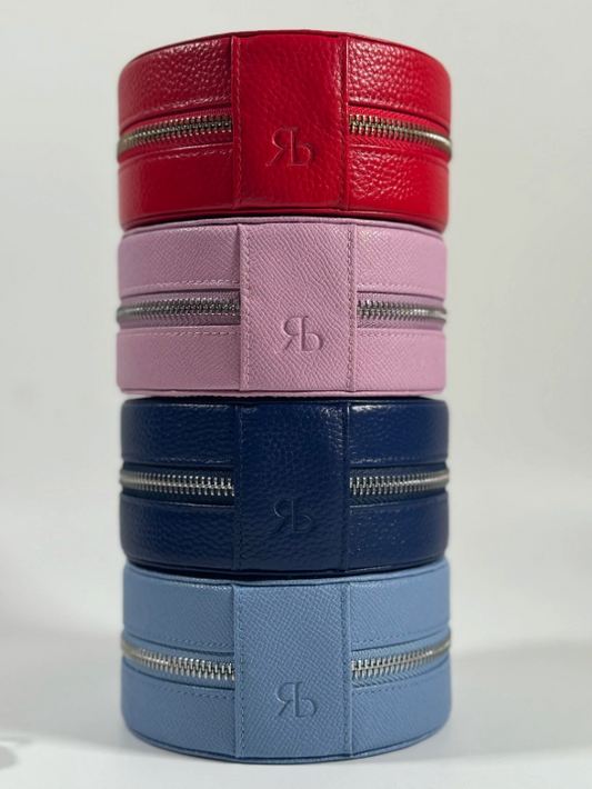 Self Finish Round Leather box