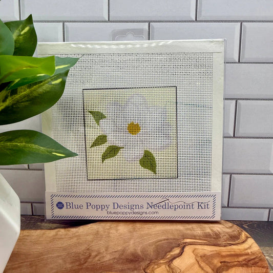 Blue Poppy Needlepoint Kit - Magnolia